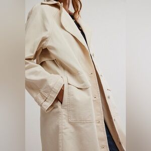 We the Free • Perry Military Long Line Full Length Duster in French Oak